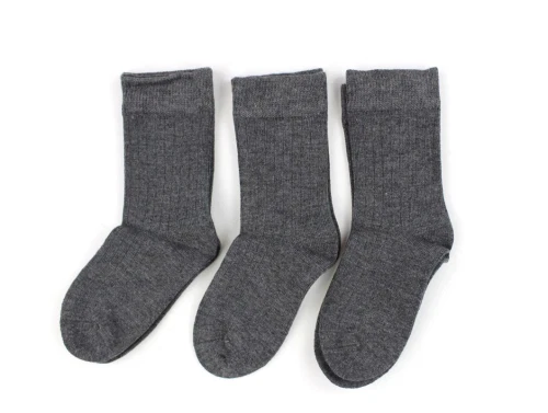 Minipop gray melange strømper bambus (6-pack)